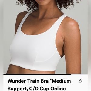 Lululemon wonder under train bra